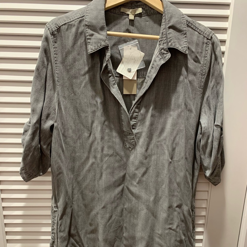 Joan Vass Dress - Dark Denim L
